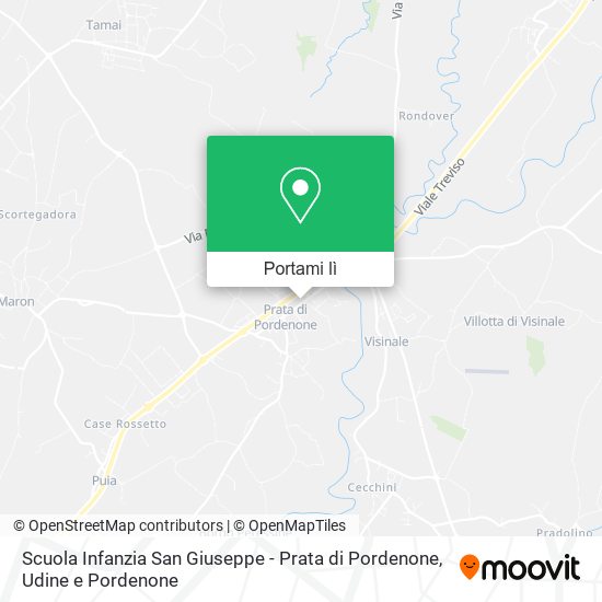 Mappa Scuola Infanzia San Giuseppe - Prata di Pordenone