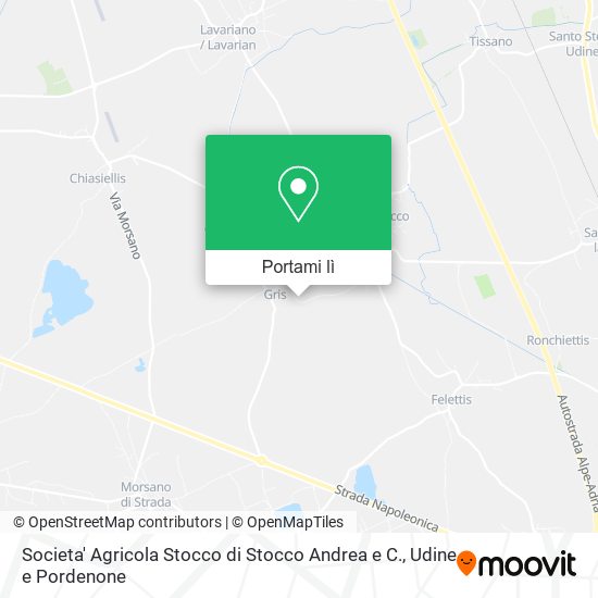 Mappa Societa' Agricola Stocco di Stocco Andrea e C.