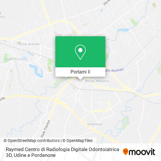 Mappa Raymed Centro di Radiologia Digitale Odontoiatrica 3D