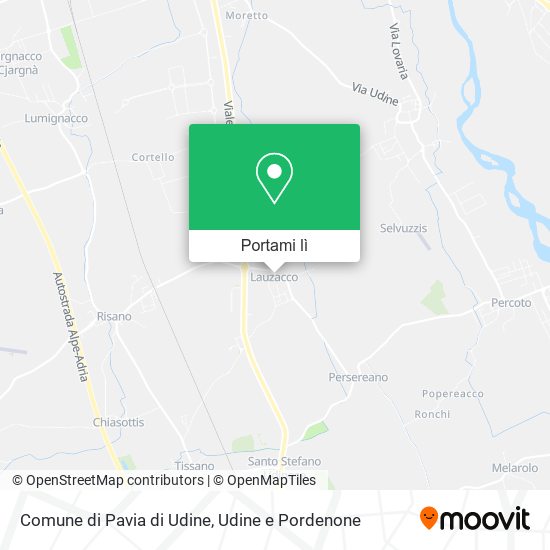 Mappa Comune di Pavia di Udine