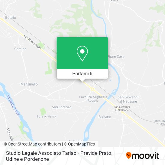 Mappa Studio Legale Associato Tarlao - Previde Prato