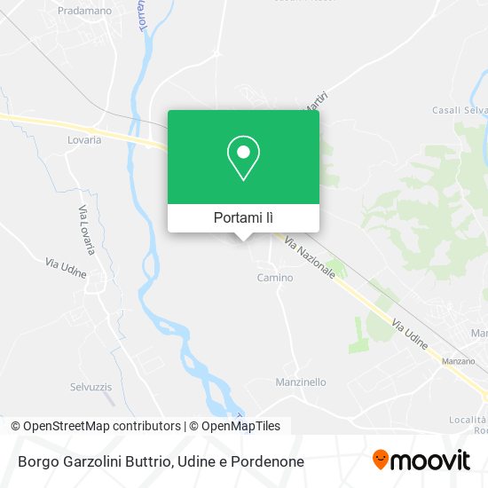 Mappa Borgo Garzolini Buttrio