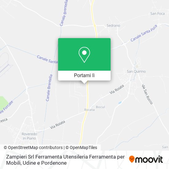 Mappa Zampieri Srl Ferramenta Utensileria Ferramenta per Mobili