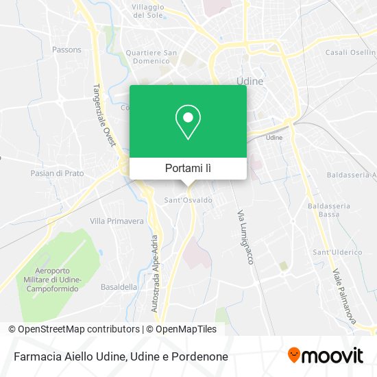 Mappa Farmacia Aiello Udine