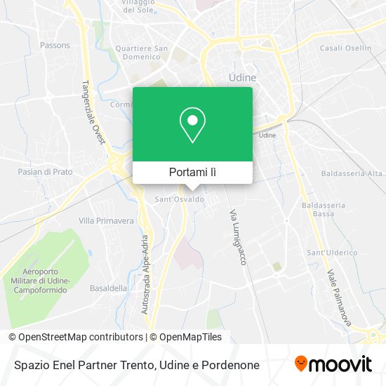 Mappa Spazio Enel Partner Trento