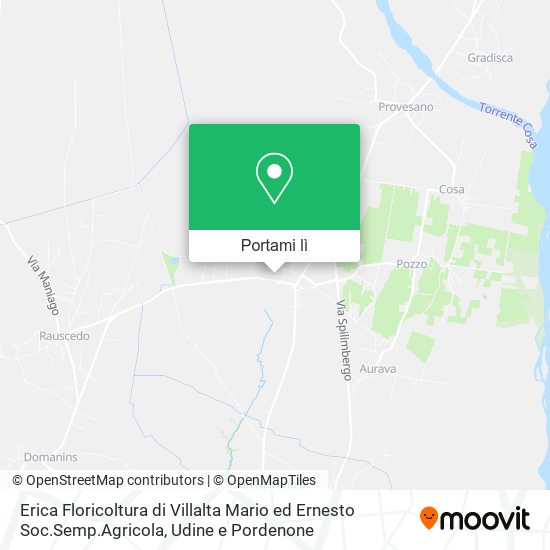 Mappa Erica Floricoltura di Villalta Mario ed Ernesto Soc.Semp.Agricola