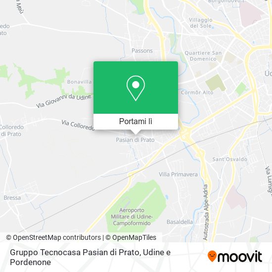 Mappa Gruppo Tecnocasa Pasian di Prato