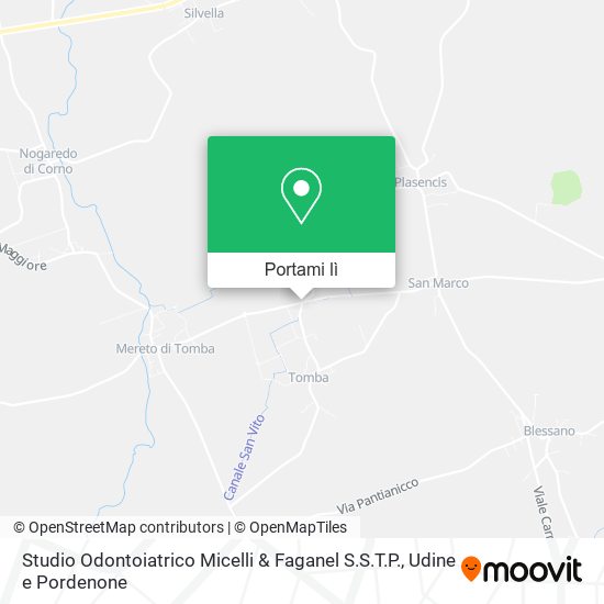 Mappa Studio Odontoiatrico Micelli & Faganel S.S.T.P.