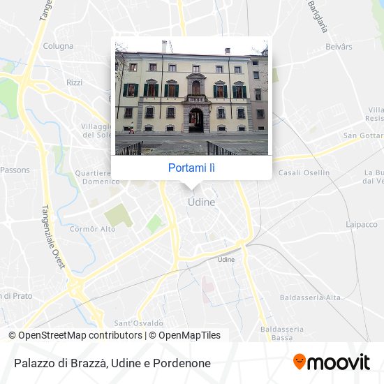Mappa Palazzo di Brazzà