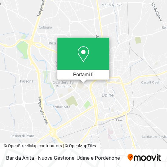 Mappa Bar da Anita - Nuova Gestione
