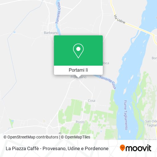 Mappa La Piazza Caffè - Provesano