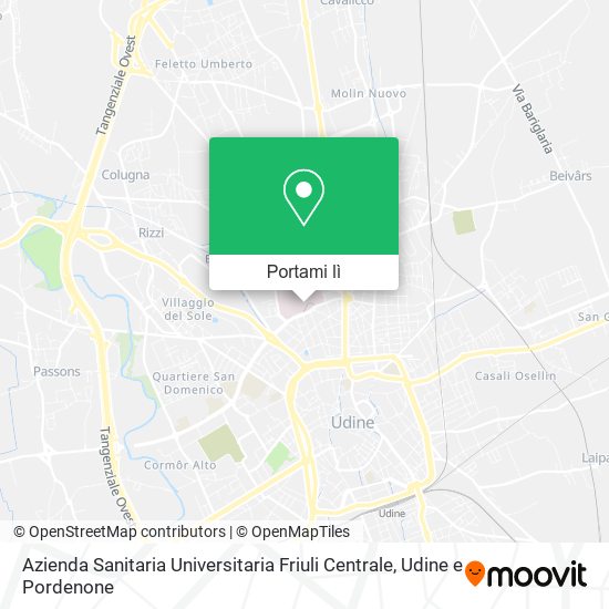 Mappa Azienda Sanitaria Universitaria Friuli Centrale