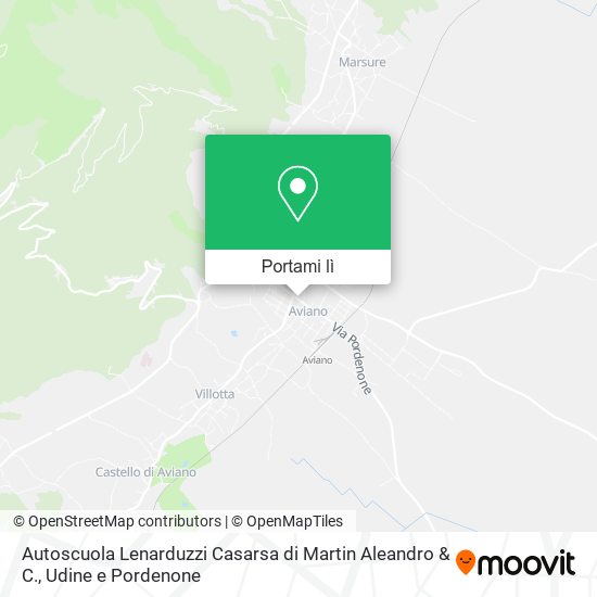 Mappa Autoscuola Lenarduzzi Casarsa di Martin Aleandro & C.