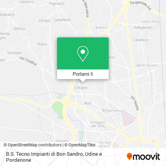 Mappa B.S. Tecno Impianti di Bon Sandro