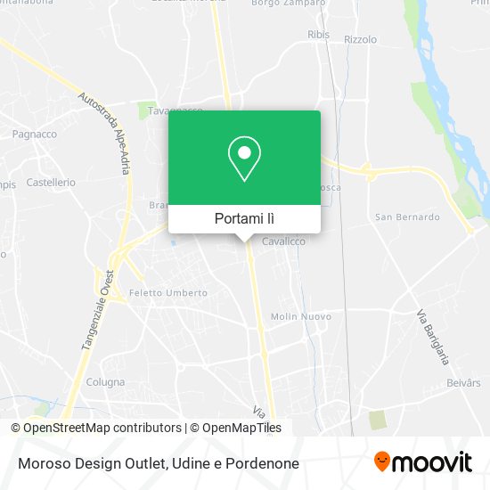 Mappa Moroso Design Outlet