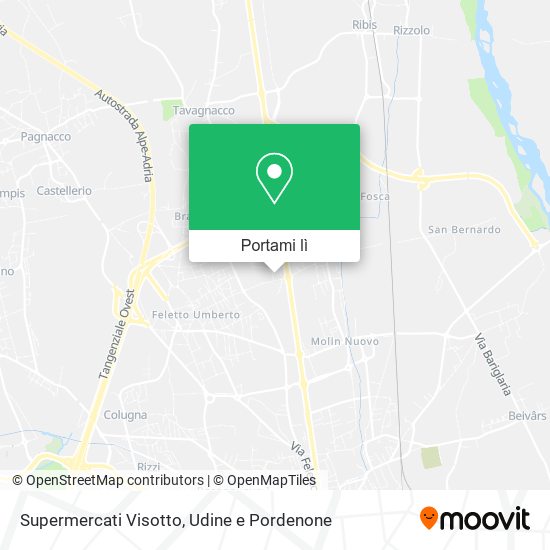 Mappa Supermercati Visotto