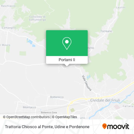 Mappa Trattoria Chiosco al Ponte