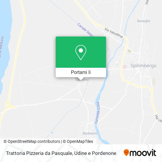 Mappa Trattoria Pizzeria da Pasquale