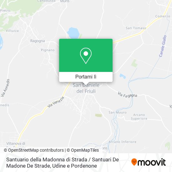 Mappa Santuario della Madonna di Strada / Santuari De Madone De Strade