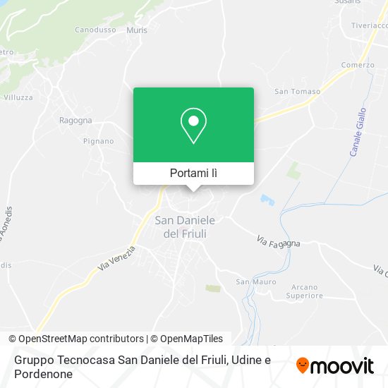 Mappa Gruppo Tecnocasa San Daniele del Friuli