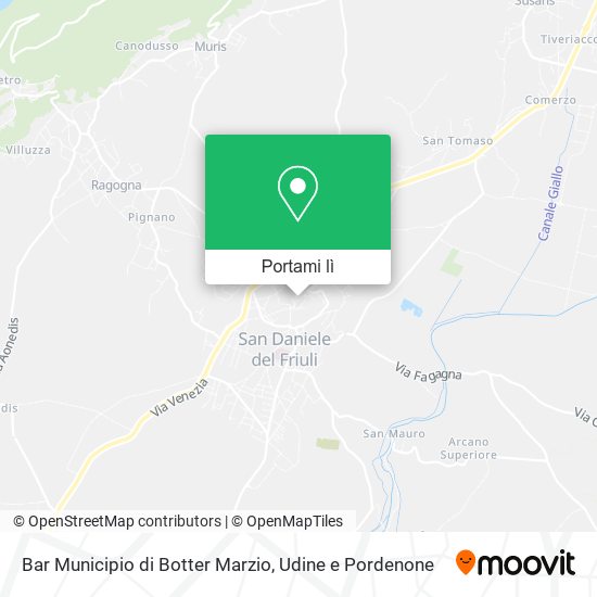 Mappa Bar Municipio di Botter Marzio