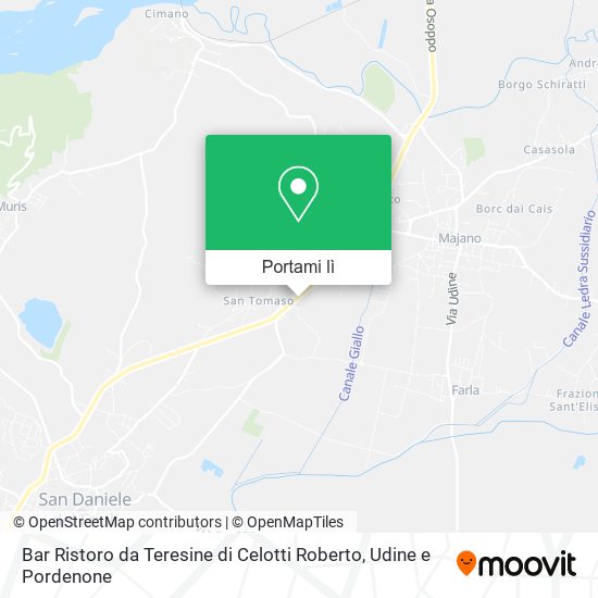 Mappa Bar Ristoro da Teresine di Celotti Roberto