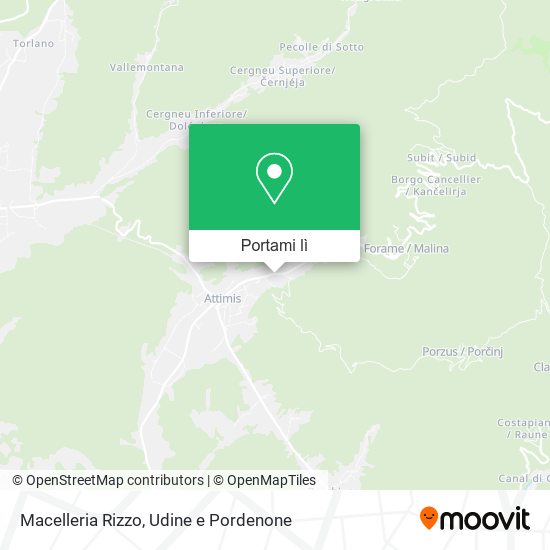 Mappa Macelleria Rizzo