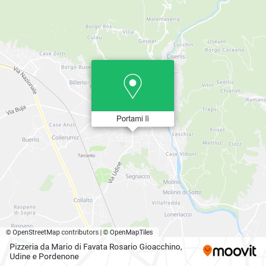 Mappa Pizzeria da Mario di Favata Rosario Gioacchino