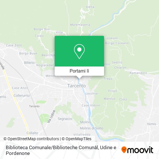 Mappa Biblioteca Comunale / Biblioteche Comunâl