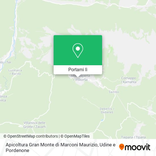 Mappa Apicoltura Gran Monte di Marconi Maurizio