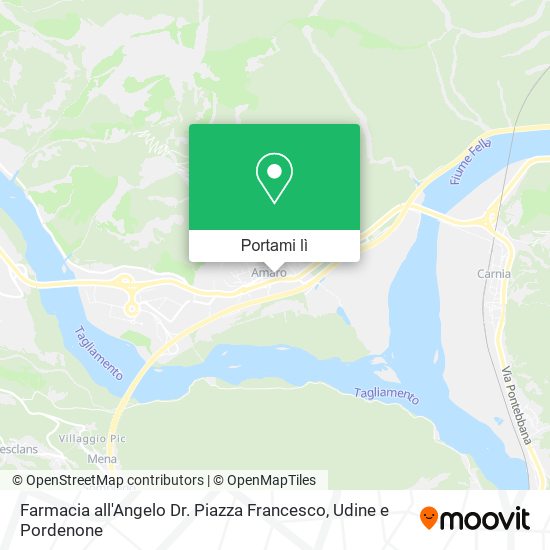 Mappa Farmacia all'Angelo Dr. Piazza Francesco