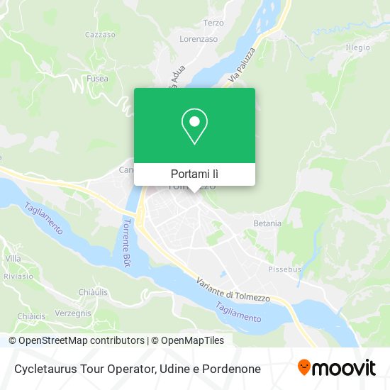 Mappa Cycletaurus Tour Operator