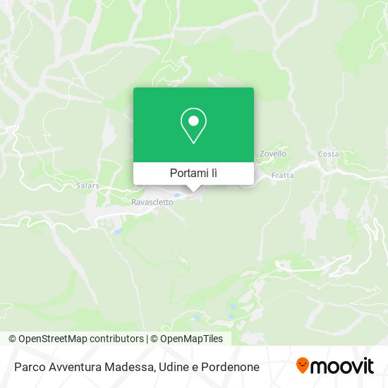 Mappa Parco Avventura Madessa