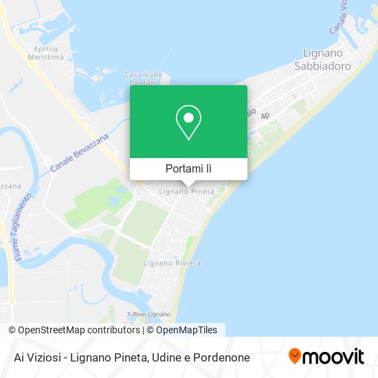 Mappa Ai Viziosi - Lignano Pineta