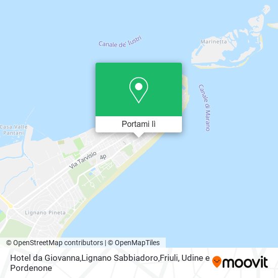 Mappa Hotel da Giovanna,Lignano Sabbiadoro,Friuli