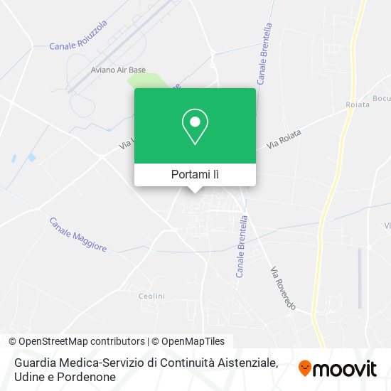 Mappa Guardia Medica-Servizio di Continuità Aistenziale