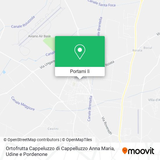 Mappa Ortofrutta Cappeluzzo di Cappelluzzo Anna Maria