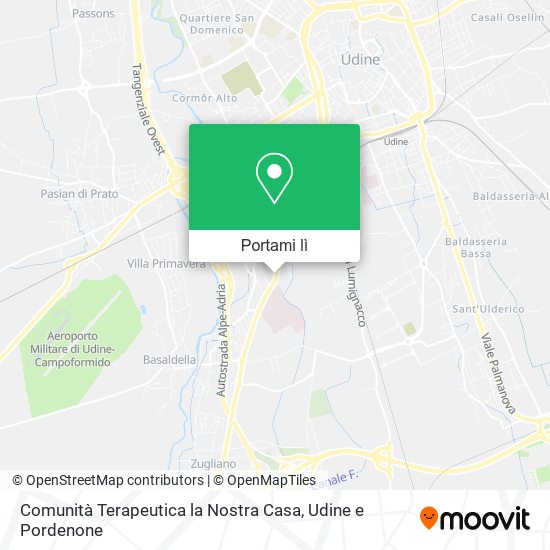 Mappa Comunità Terapeutica la Nostra Casa