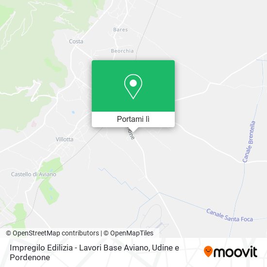 Mappa Impregilo Edilizia - Lavori Base Aviano