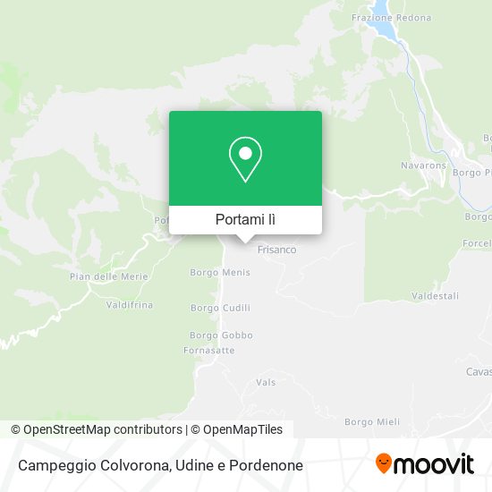 Mappa Campeggio Colvorona