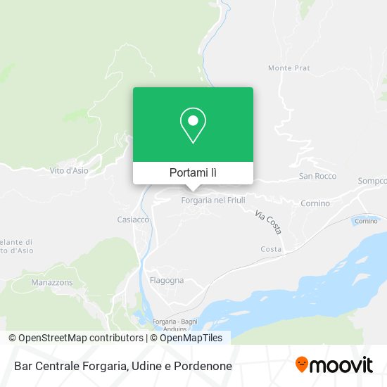 Mappa Bar Centrale Forgaria