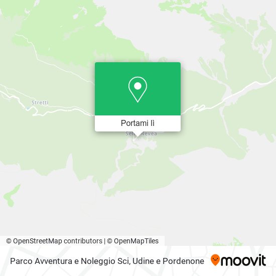 Mappa Parco Avventura e Noleggio Sci