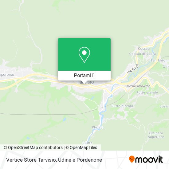 Mappa Vertice Store Tarvisio