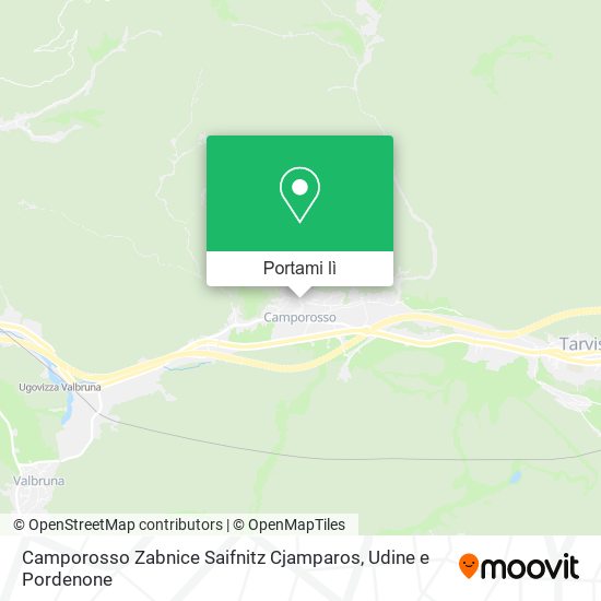 Mappa Camporosso Zabnice Saifnitz Cjamparos