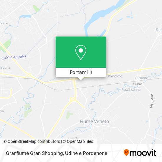 Mappa Granfiume Gran Shopping