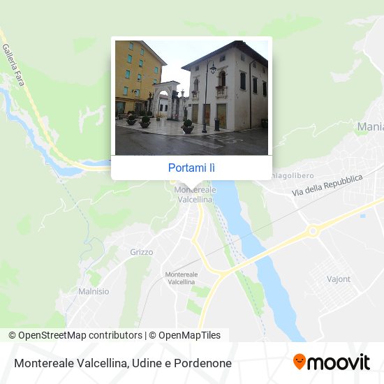 Mappa Montereale Valcellina