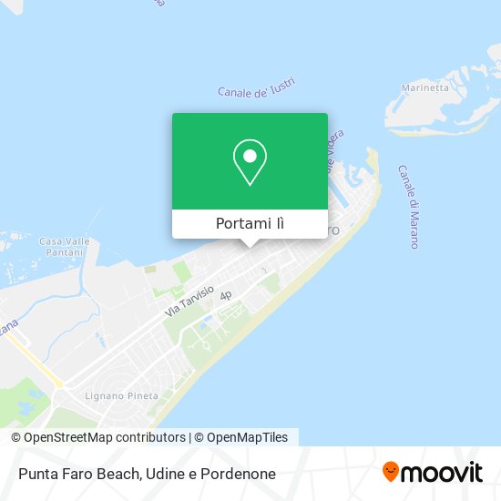 Mappa Punta Faro Beach