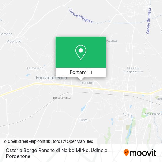 Mappa Osteria Borgo Ronche di Naibo Mirko