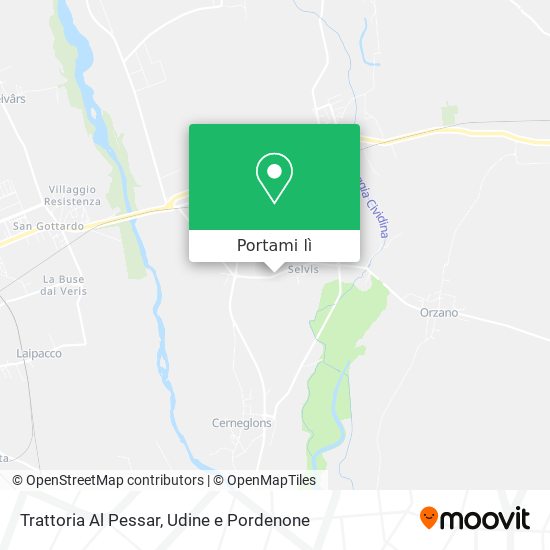 Mappa Trattoria Al Pessar