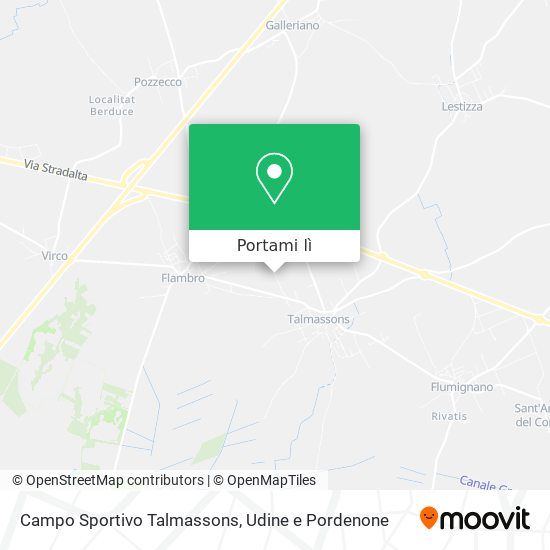 Mappa Campo Sportivo Talmassons
